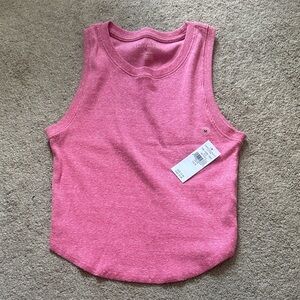 Aerie Pink Ribbed Tank Top